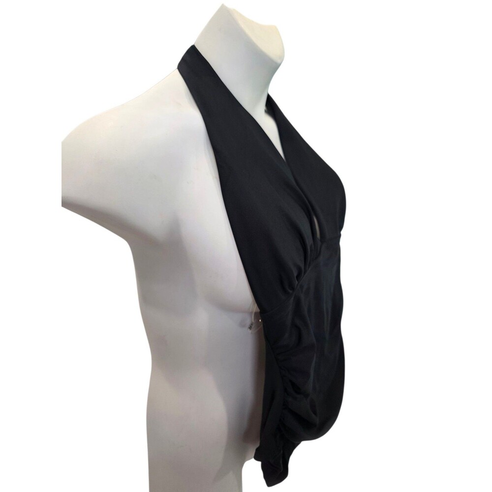 DKNY One Piece Halter Neckline Black Swimsuit - Adult Large - Picture 11 of 11